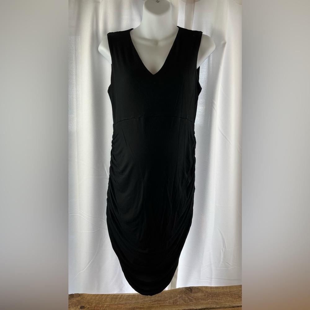 Stork & Babe Large Maternity Black Sleeveless Dress